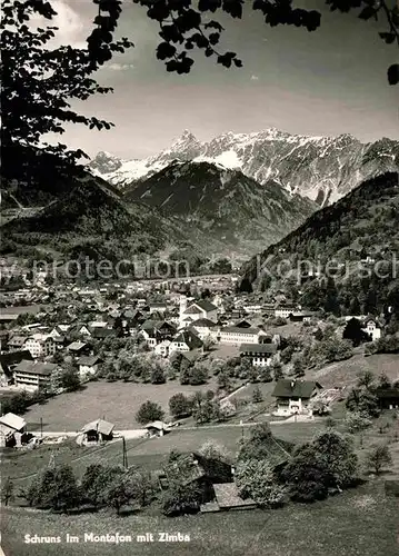 Schruns Vorarlberg Montafon mit Zimba Kat. Schruns