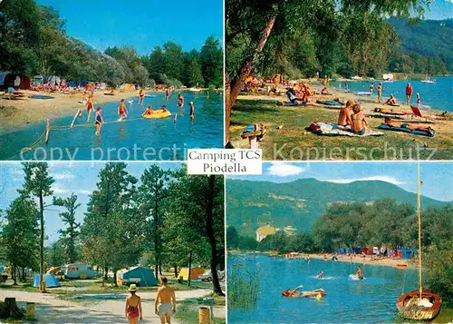 Lugano TI Camping TCS Piodella Strand Kat. Lugano