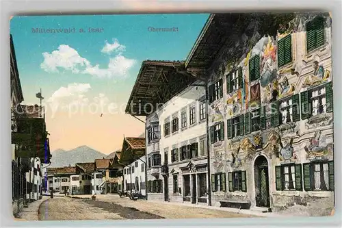 Mittenwald Bayern Obermarkt Kat. Mittenwald