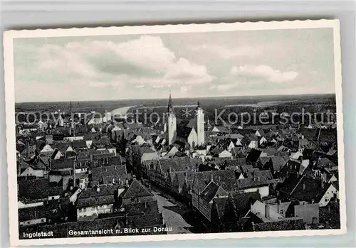 Ingolstadt Donau Gesamtansicht  Kat. Ingolstadt