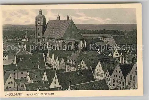 Ingolstadt Donau Blick vom Pfeifturm Kat. Ingolstadt