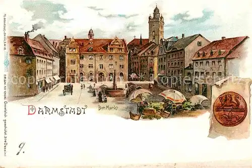 Darmstadt 
Marktplatz Kat. Darmstadt