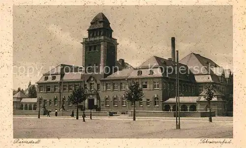 Darmstadt Schwimmbad Kat. Darmstadt