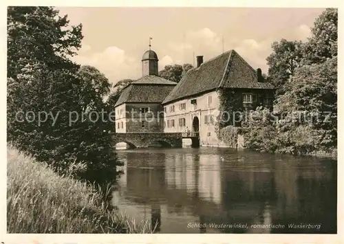 Muenster Westfalen Schloss Westerwinkel Wasserburg Kat. Muenster