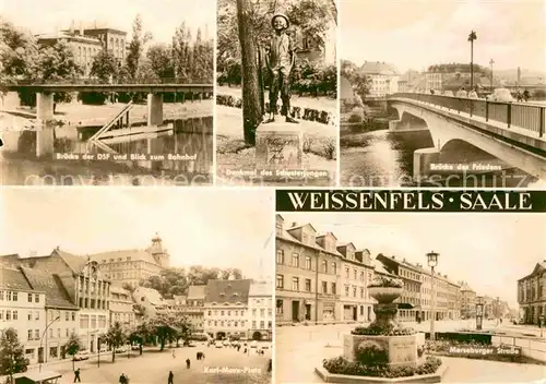 Weissenfels Saale Denkmal des Schusterjungen Bruecken Merseburger Strasse Kat. Weissenfels
