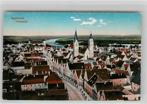 Ingolstadt Donau Totalansicht  Kat. Ingolstadt