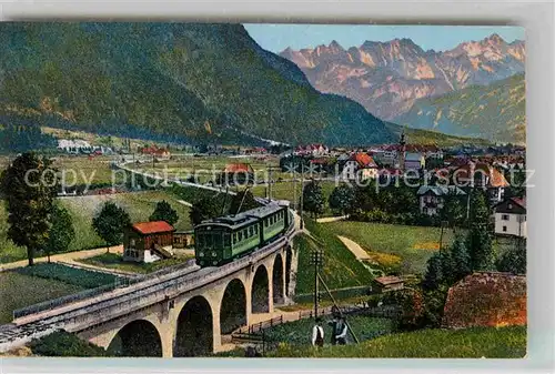 Mittenwald Bayern Partie an der Neuen Bahn Kat. Mittenwald