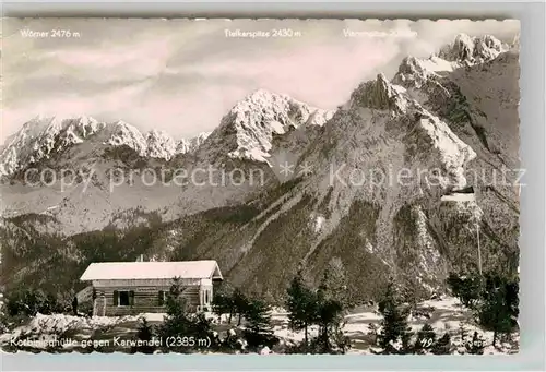 Mittenwald Bayern Korbinianhuette Kat. Mittenwald