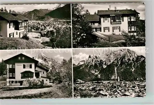 Mittenwald Bayern Gasthaus Pension Drachenburg Kat. Mittenwald