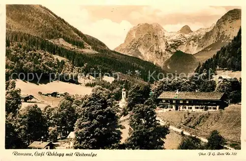 Ramsau Berchtesgaden Reiteralpe Cafe Rehlegg Gasthaus Kat. Ramsau b.Berchtesgaden