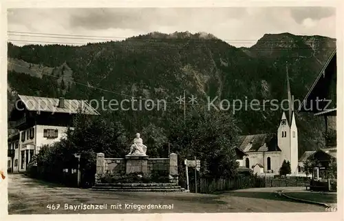 Bayrischzell Kriegerdenkmal Kat. Bayrischzell