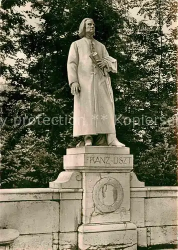 Weimar Thueringen Franz Liszt Denkmal  Kat. Weimar