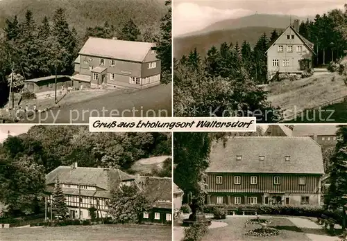 Waltersdorf Bad Schandau Jugendherberge Lausitzer Huette Hubertusbaude Sonnebergbaude  Kat. Bad Schandau