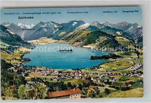 Schliersee Umgebungskarte Kat. Schliersee