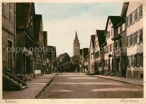 Welzheim Luftkurort Kirche Hauptstrasse Kat. Welzheim