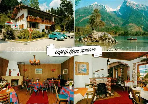 Hintersee Berchtesgaden Cafe Gelfart Kat. Berchtesgaden