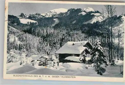 Schliersee Blecksteinhaus Taubenstein Winter Kat. Schliersee