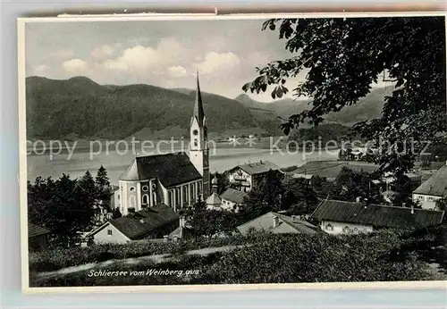 Schliersee Weinberg Kirche Kat. Schliersee