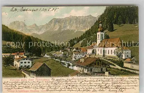 Ramsau Berchtesgaden Kirche Alpen Kat. Ramsau b.Berchtesgaden