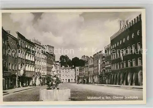 Muehldorf Inn Oberer Stadtplatz Brunnen Kat. Muehldorf a.Inn