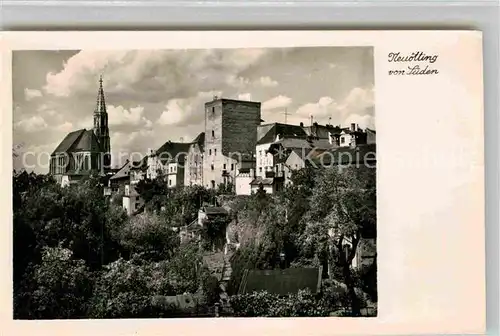 Neuoetting Panorama Kirche Kat. Neuoetting