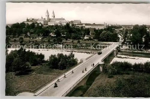 Freising Oberbayern Isarbruecke Domberg Kat. Freising