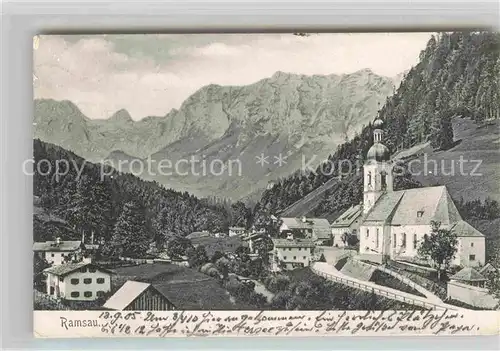 Ramsau Berchtesgaden Kirche Alpen Kat. Ramsau b.Berchtesgaden