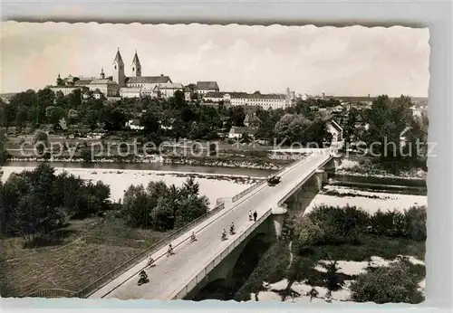 Freising Oberbayern Domberg Isarbruecke Kat. Freising