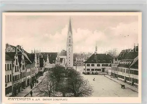 Pfaffenhofen Ilm Oberer Stadtplatz Kat. Pfaffenhofen a.d.Ilm