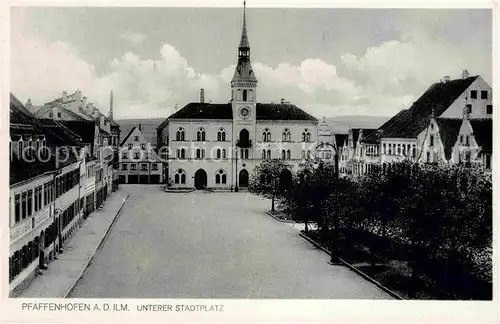 Pfaffenhofen Ilm Unterer Stadtplatz Kat. Pfaffenhofen a.d.Ilm