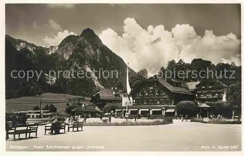 Koenigsee Berchtesgaden Hotel Schiffmeister gegen Gruenstein