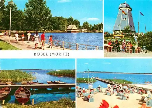 Roebel Mueritz Seglerhafen Jugendherberge Mueritz Badestrand Ferienobjekt Zwickau Mecklenburgische Seenplatte Kat. Roebel Mueritz