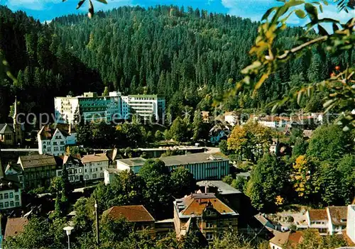 Triberg Schwarzwald Ortsansicht mit Kurklinik Kat. Triberg im Schwarzwald