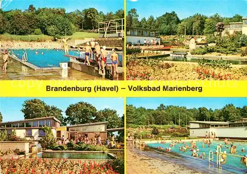 Brandenburg Havel Volksbad Marienberg Teilansichten Kat. Brandenburg