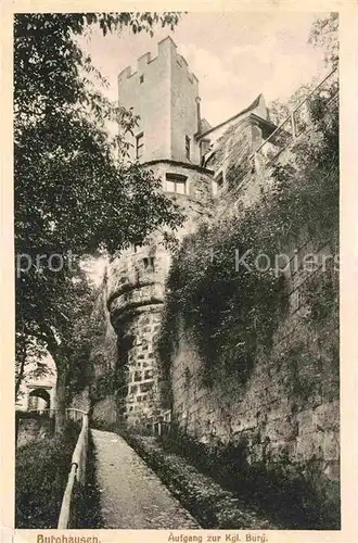 Burghausen Salzach Burgaufgang Kat. Burghausen