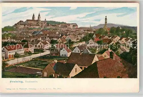 Freising Oberbayern Domberg Stadtansicht Kat. Freising