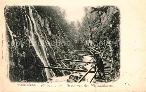 Wimbachtal Wimbachklamm Kat. Berchtesgaden