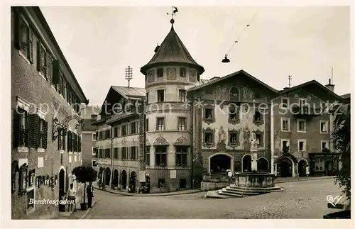 Berchtesgaden Hirschenhaus Marktplatz Kat. Berchtesgaden