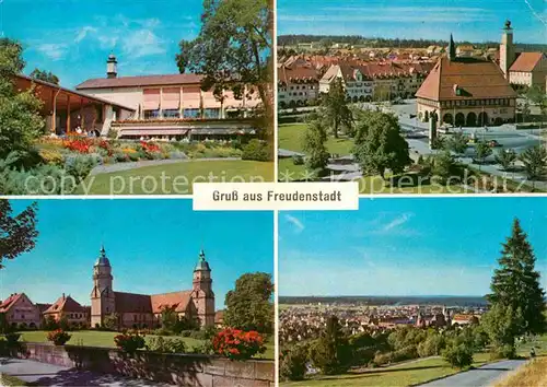 Freudenstadt Kurpark Panorama Kirche Kat. Freudenstadt