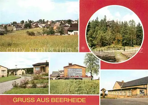 Beerheide Panorama Freilichtbuehne Roethelstein Bungalowsiedlung Betriebsferienheim Hohengruen Kulturhaus Kat. Falkenstein Vogtland