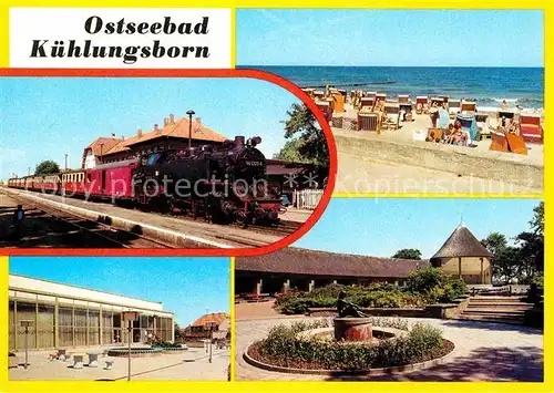 Kuehlungsborn Ostseebad Bahnhof Molli Strand Terrasse FDGB Ferienheim Ernst Grube Konzertgarten Ost Kat. Kuehlungsborn