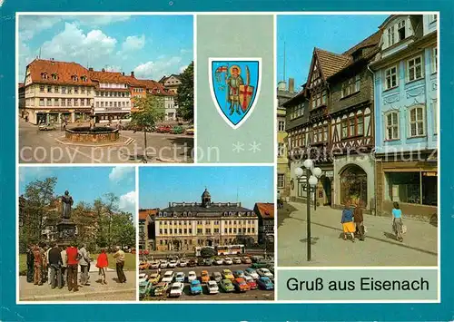 Eisenach Thueringen Markt Karlstrasse Lutherdenkmal Stadtschloss Kat. Eisenach