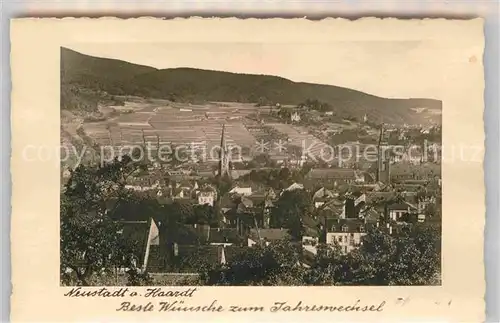 Neustadt Haardt Neujahrskarte Kat. Neustadt an der Weinstr.