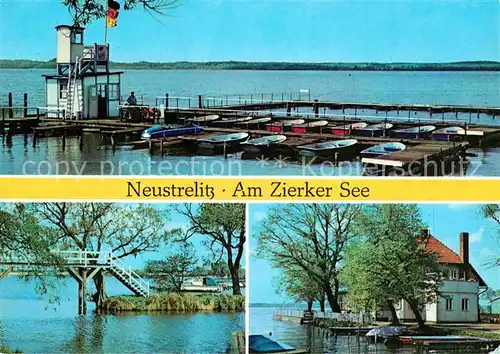 Neustrelitz Zierker See Bootsanleger Kat. Neustrelitz