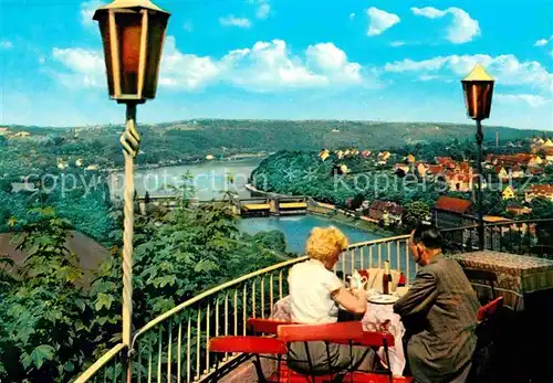 Essen Ruhr Restaurant Terrasse Panorama Blick zum Baldeneysee Kat. Essen