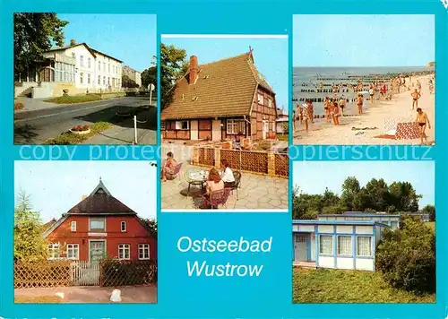 Wustrow Ostseebad FDGB Ferienheim Helgoland Cafe Sonnenhof Strand Schifferwiege FDGB Urlaubersiedlung Kat. Ostseebad Wustrow