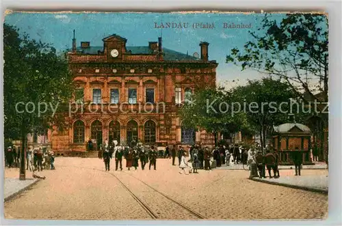 Landau Pfalz Bahnhof Kat. Landau in der Pfalz