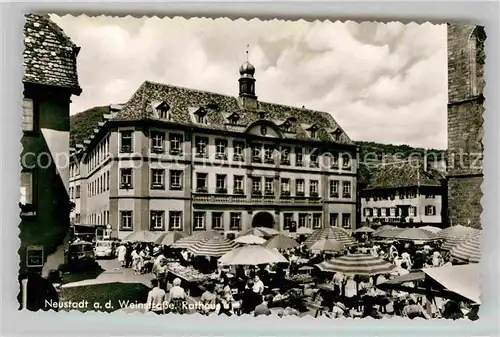 Neustadt Weinstrasse Rathaus Markt Kat. Neustadt an der Weinstr.