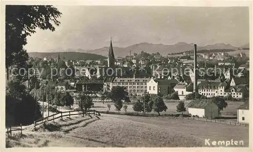 Kempten Allgaeu Panorama Kirche Kat. Kempten (Allgaeu)