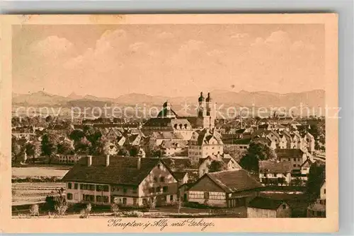 Kempten Allgaeu Stadtansicht Gebirge Kat. Kempten (Allgaeu)